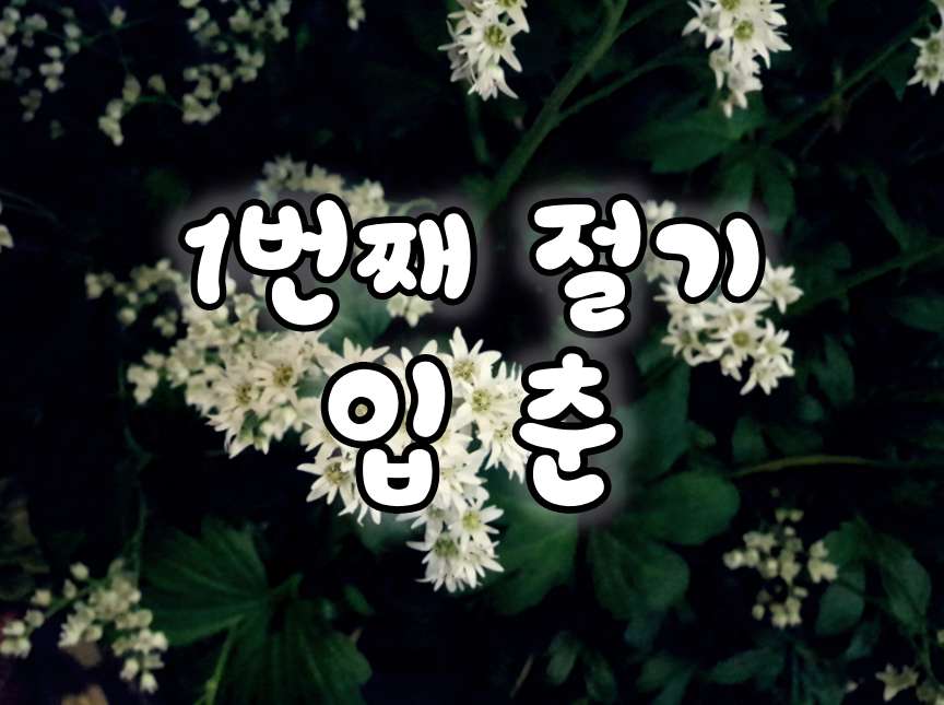 첫번째 절기 입춘