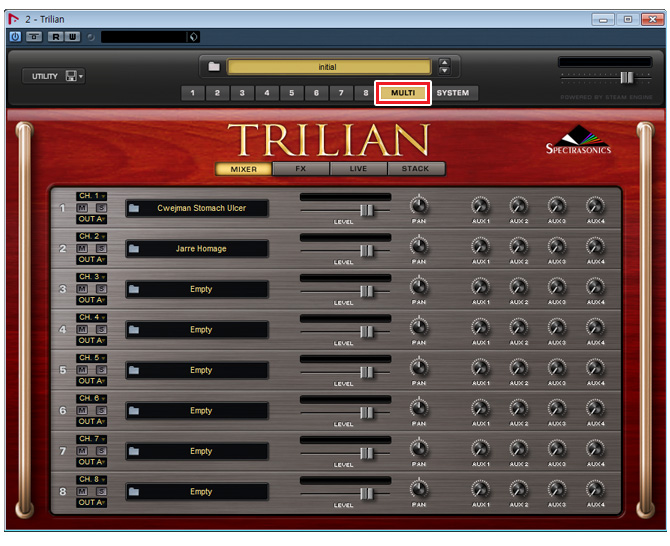 VSTi 베이스 bass 틀리리안 trilian 사용 방법