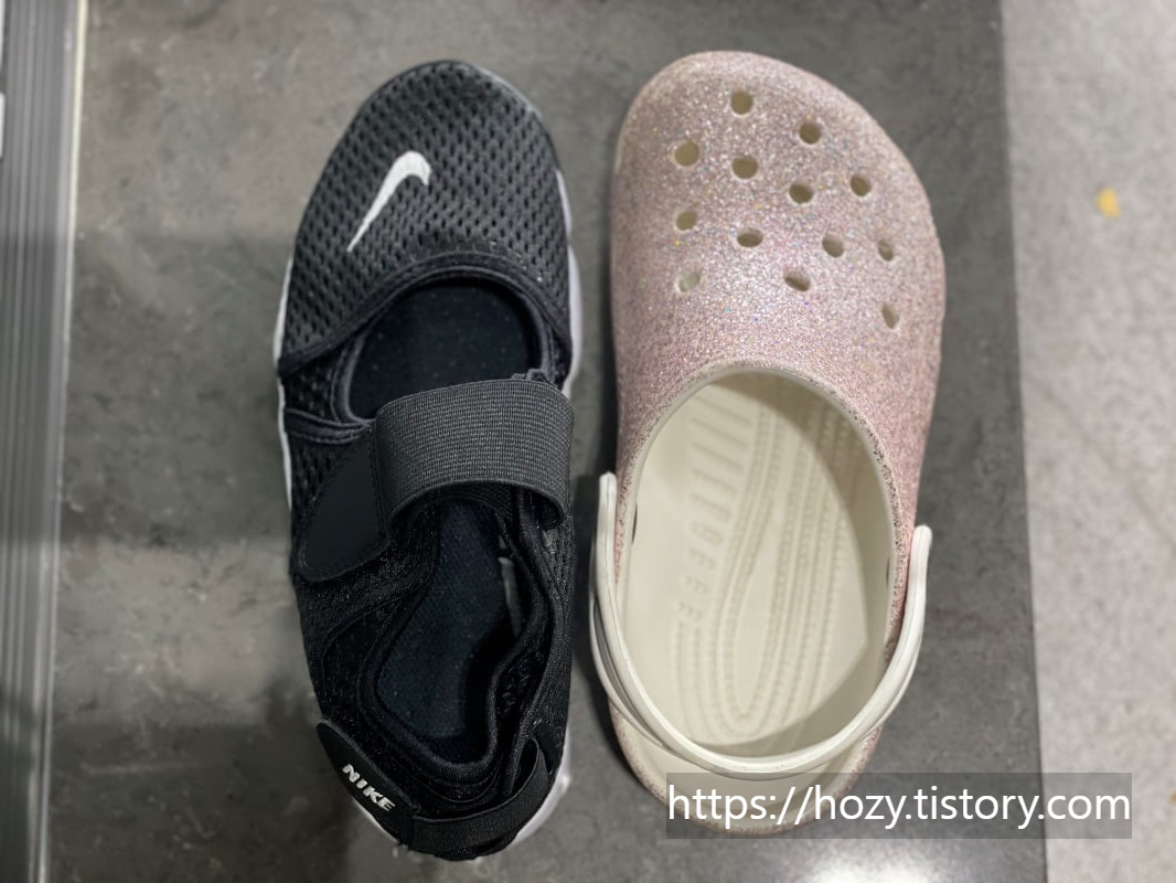 [NIKE] 아동 나이키 리프트 크록스와 사이즈 비교
