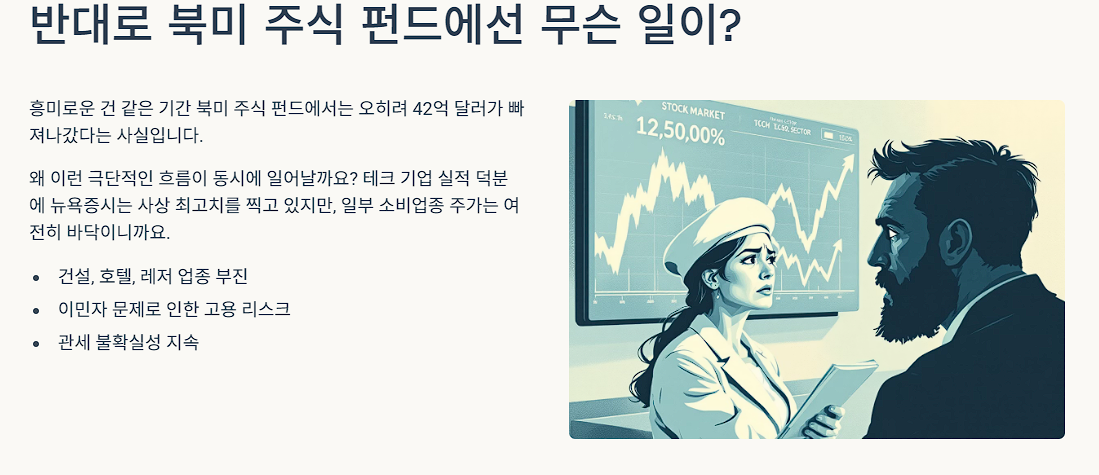 반대로 북미 주식 펀드에선 무슨 일이?