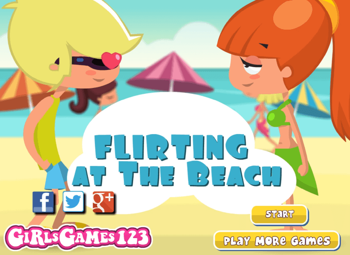 눈빛보내기8-플래시게임-바닷가편-메인-화면