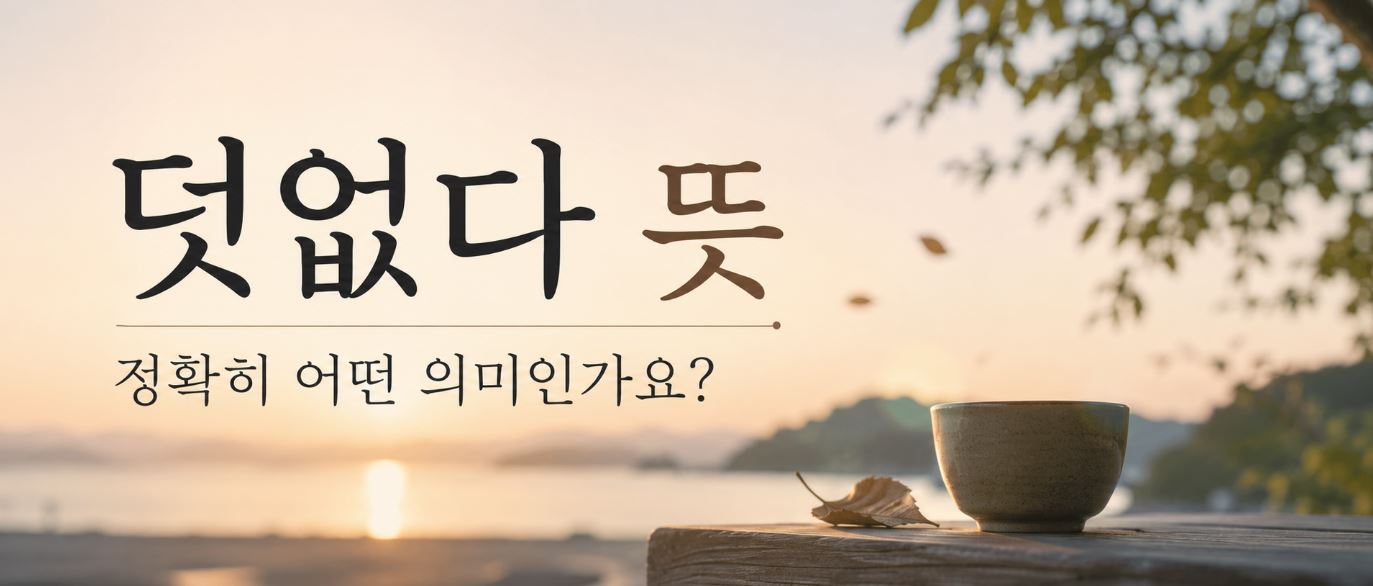 덧없다 뜻