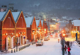 삿포로 눈이 쌓인 거리