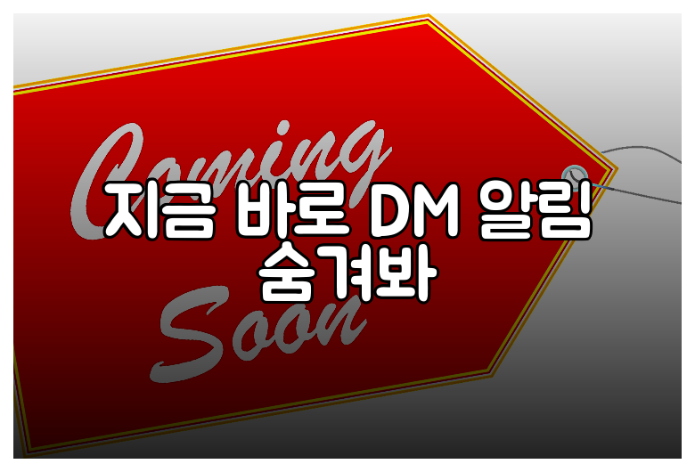 지금 바로 DM 알림 숨겨봐