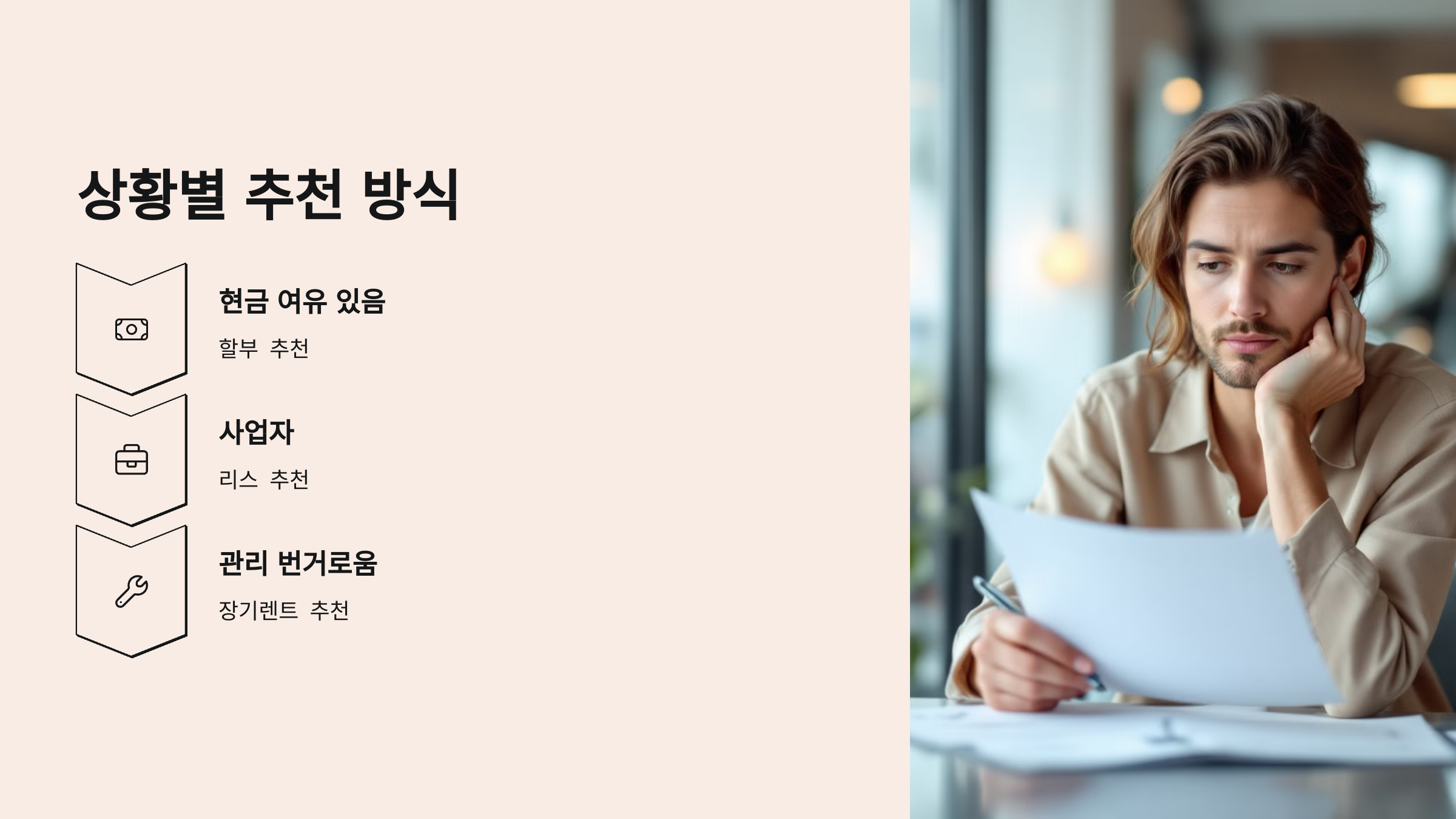 상황별 추천 방식