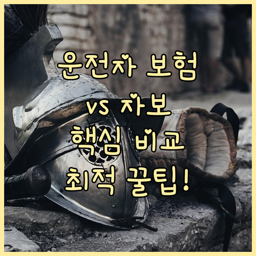 운전자 보험과 자동차 보험 법률 특약..