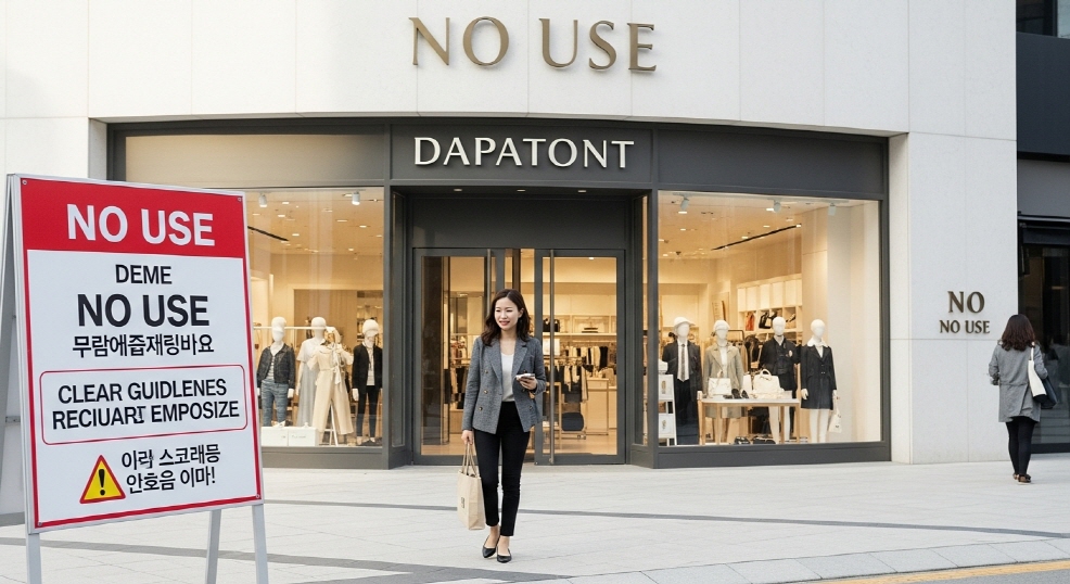 금지 업종 안내문