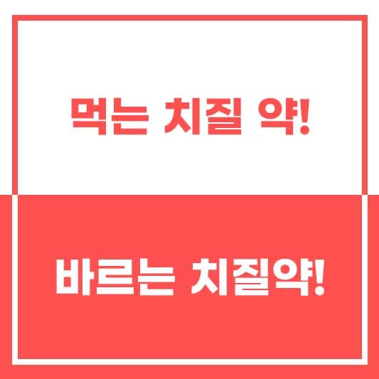 먹는 치질 약 / 바르는 치질 약