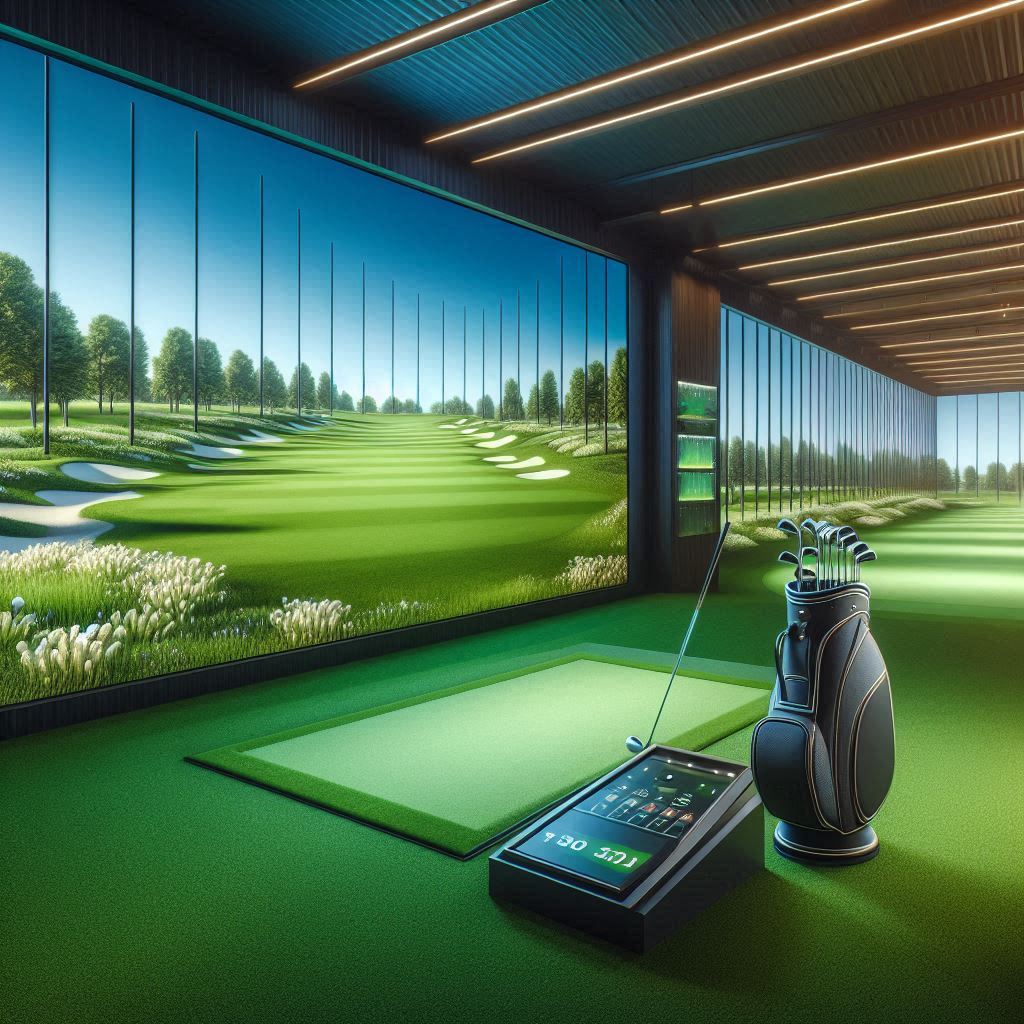 스크린골프장 배경