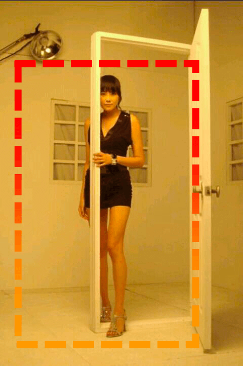 김현정 다리 측정모습