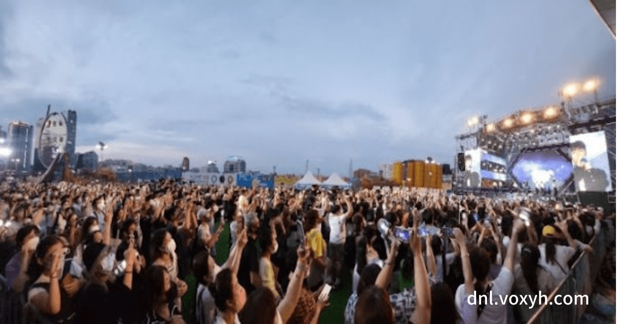 코엑스의 콘서트 현장