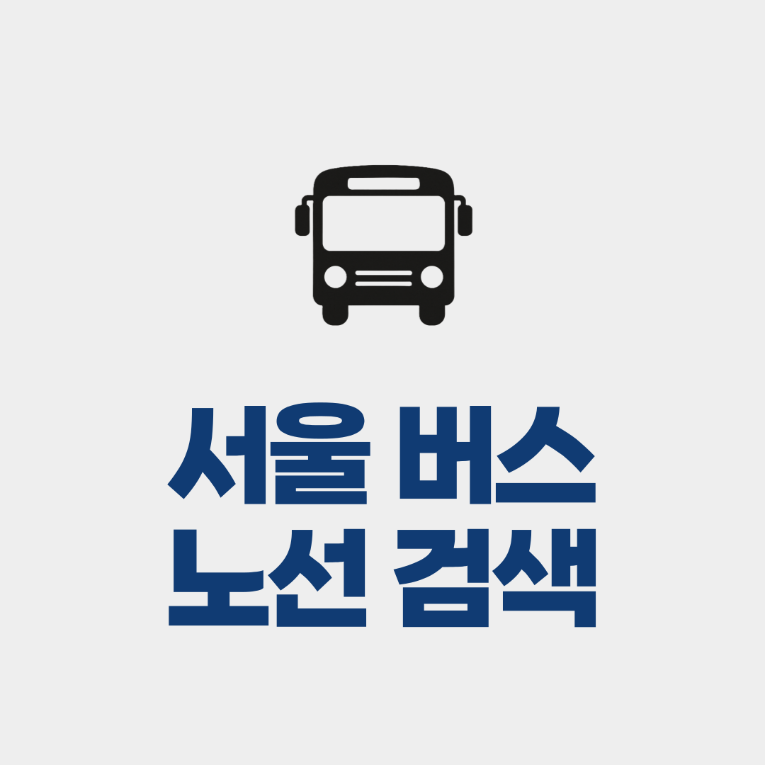 서울 버스 노선 검색 썸네일