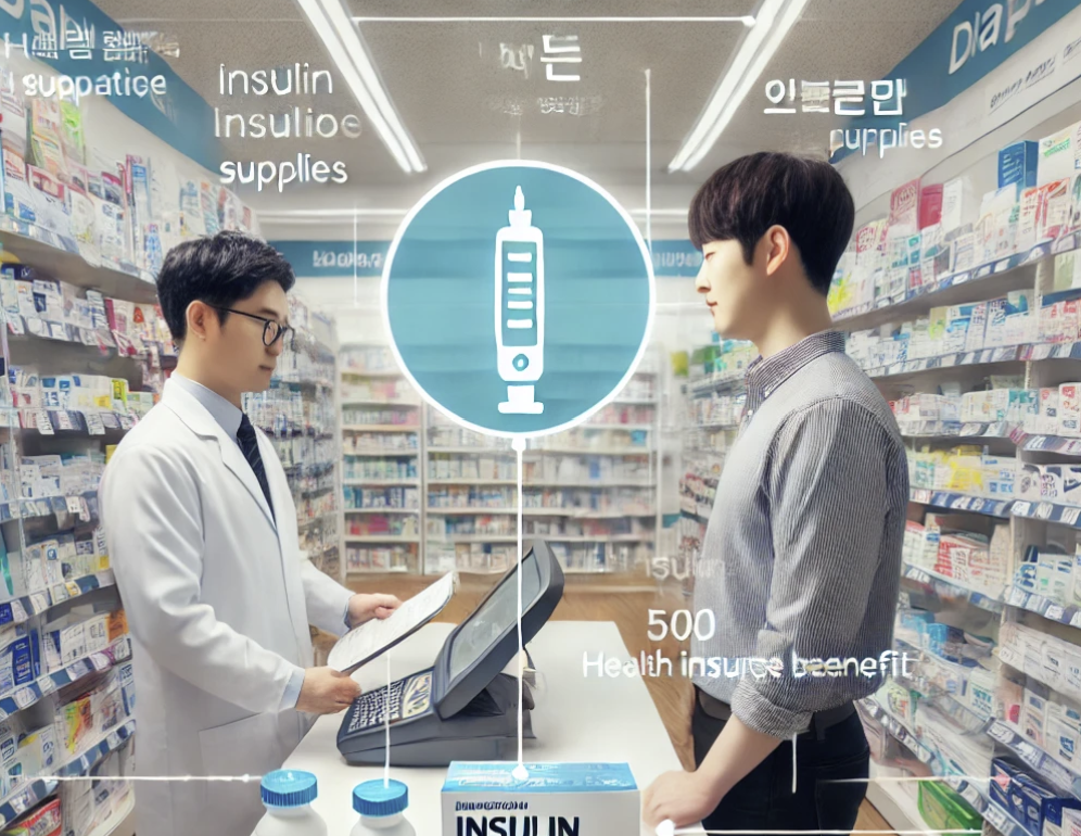 약국에서 당뇨 소모성 재료를 구매하는 환자
