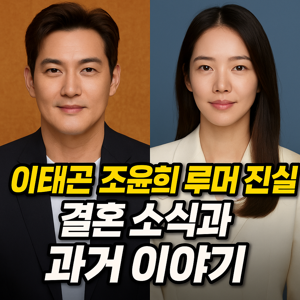 이태곤 조윤희 루머 진실과 결혼 소식 총정리 배우들의 과거 인연과 현재는?