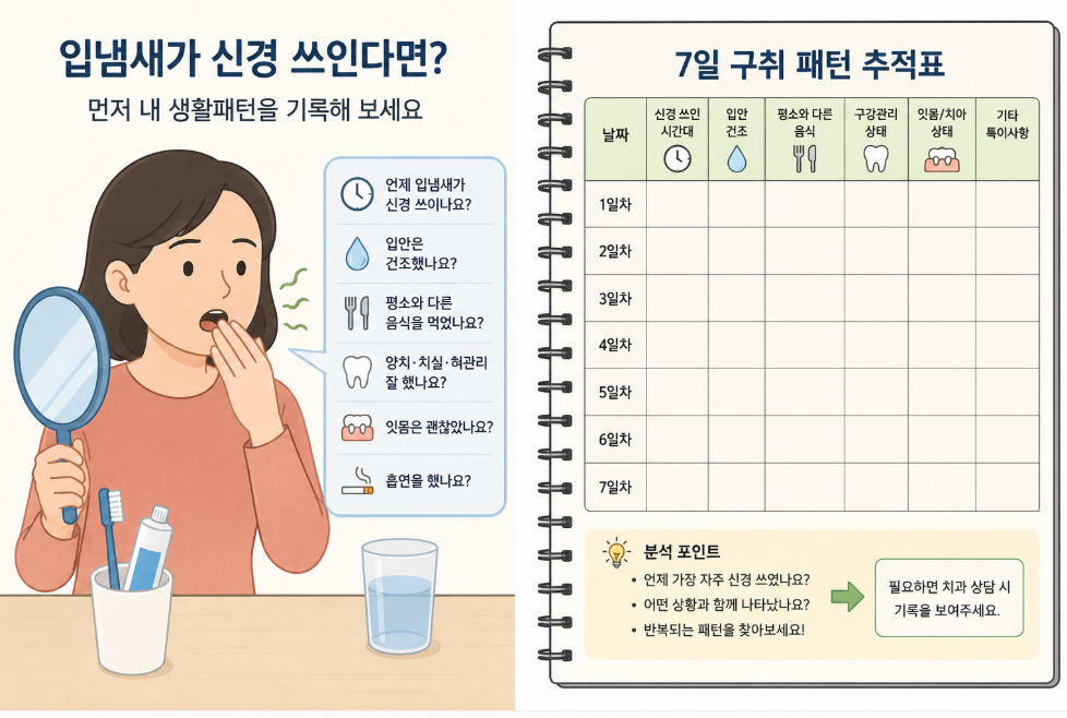 7일 구취 패턴 추적표