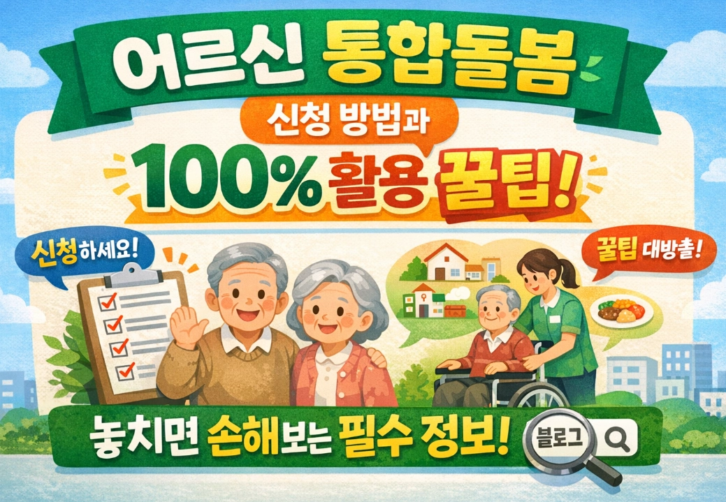 '어르신 통합돌봄' 신청 방법과 100% 활용 꿀팁
