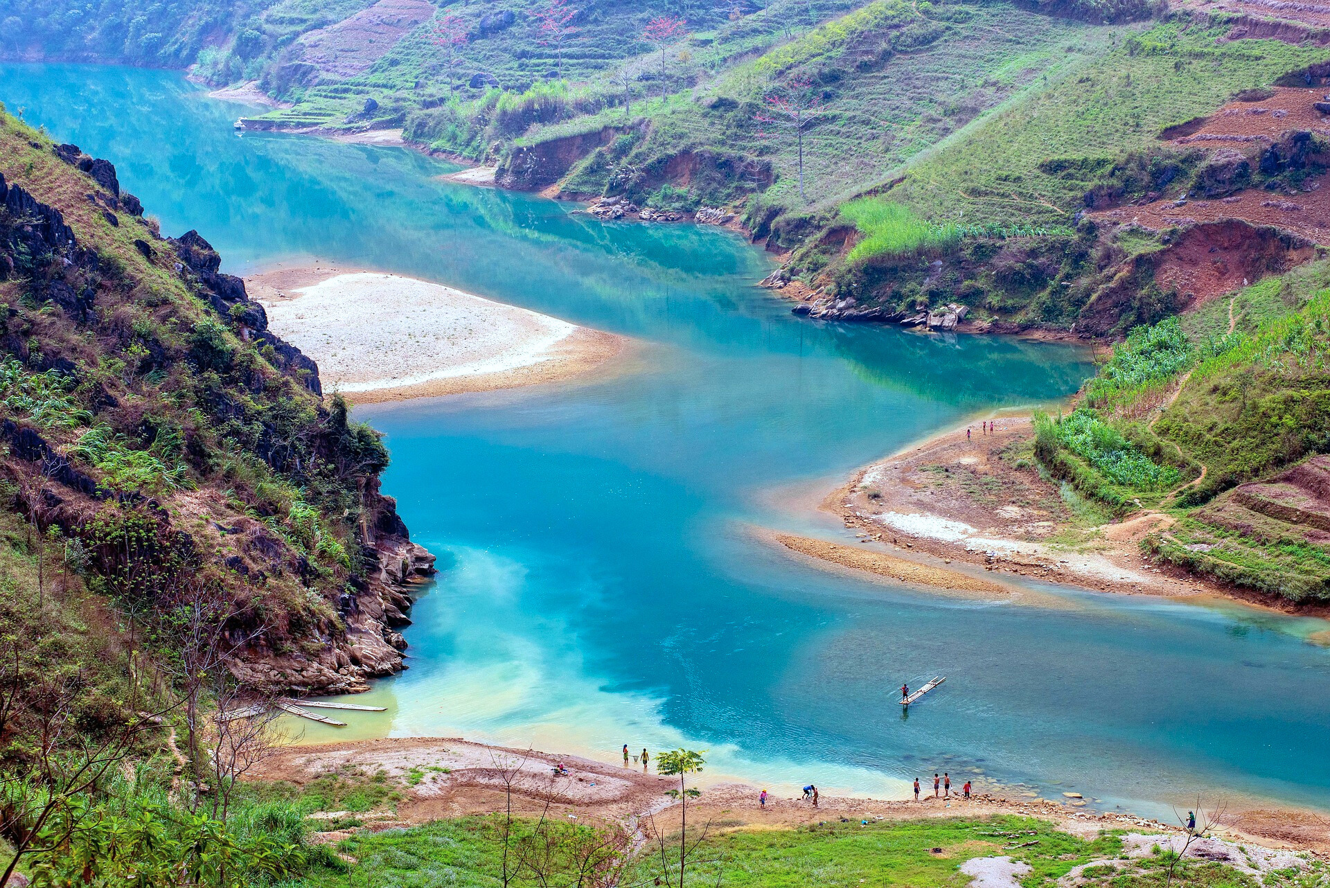 산 강 골짜기 관련 사진