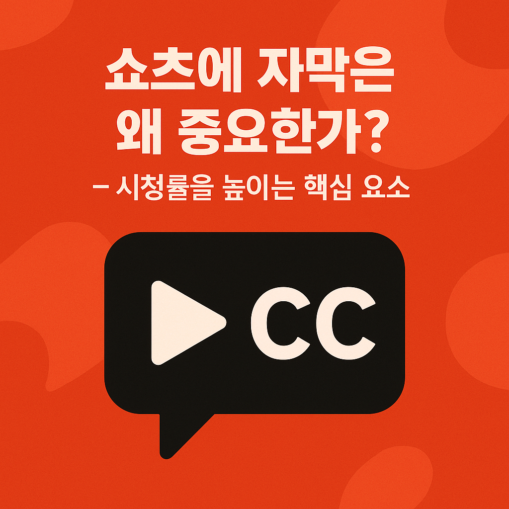쇼츠 자막 왜 중요한가