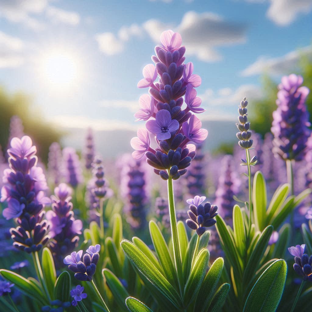 라벤더 꽃 이미지