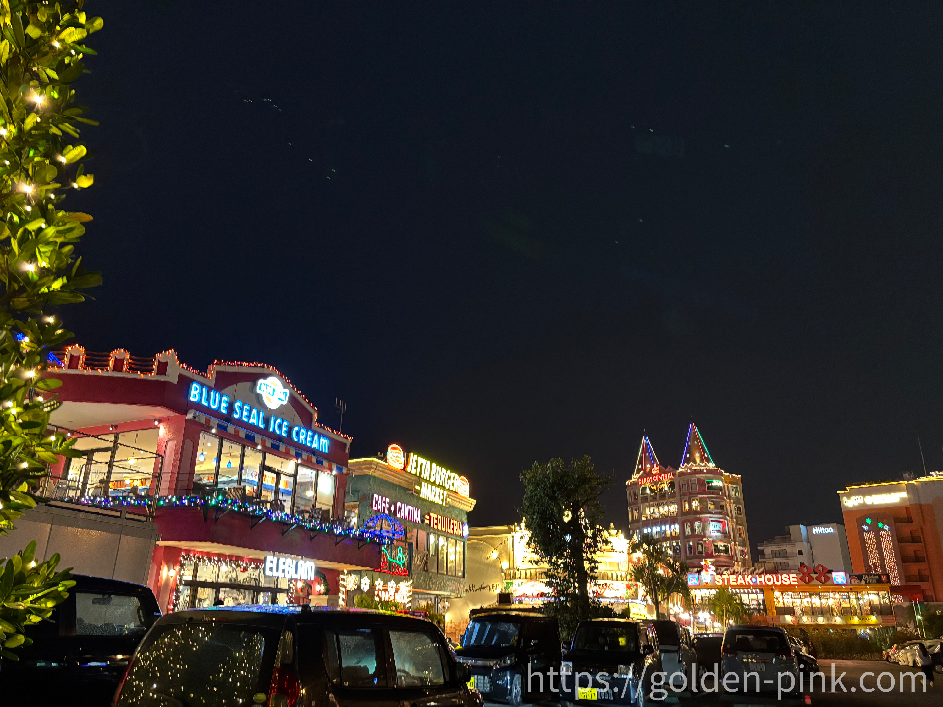 오키나와 아메리칸빌리지 야경 사진