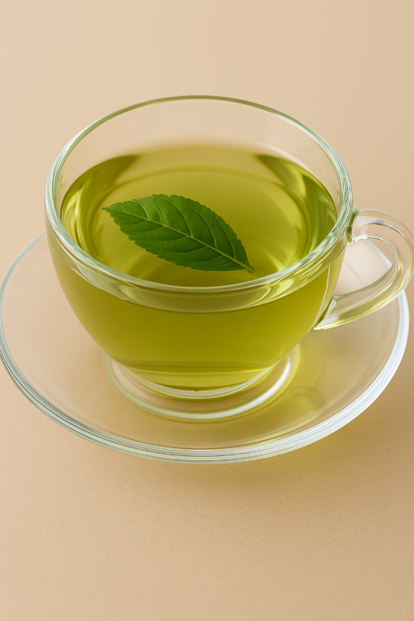 따듯한 녹차 사진