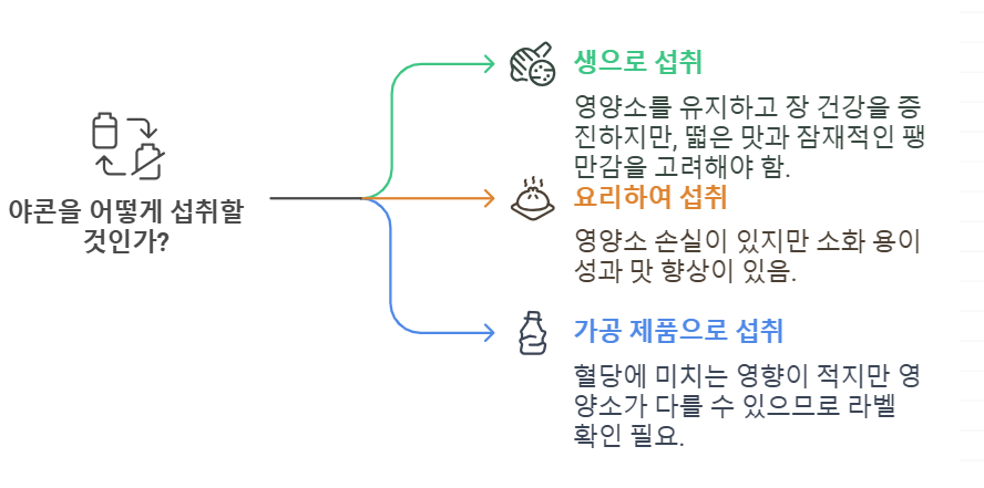 야콘 섭취
