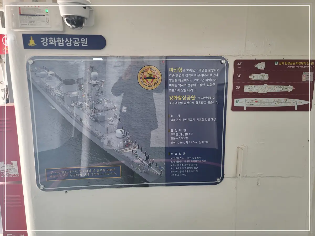마산함-내부-강화함상공원-안내