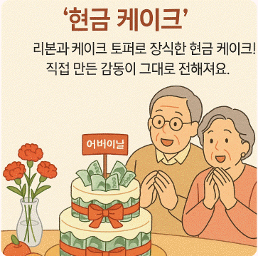 5월 8일 어버이날 부모님 현금 선물 아이디어3