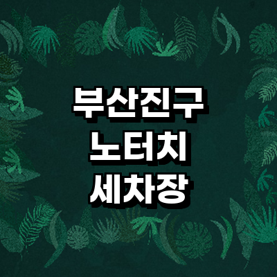 부산 부산진구 노터치 세차