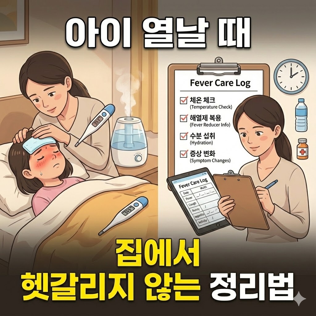 아이 열날 때 집에서 헷갈리지 않는 정리법