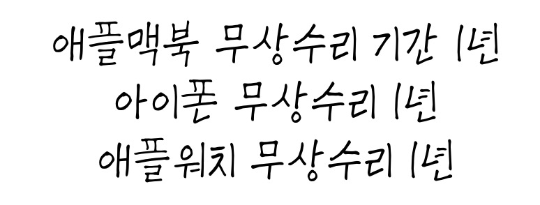 애플 무상수리 기간 1년