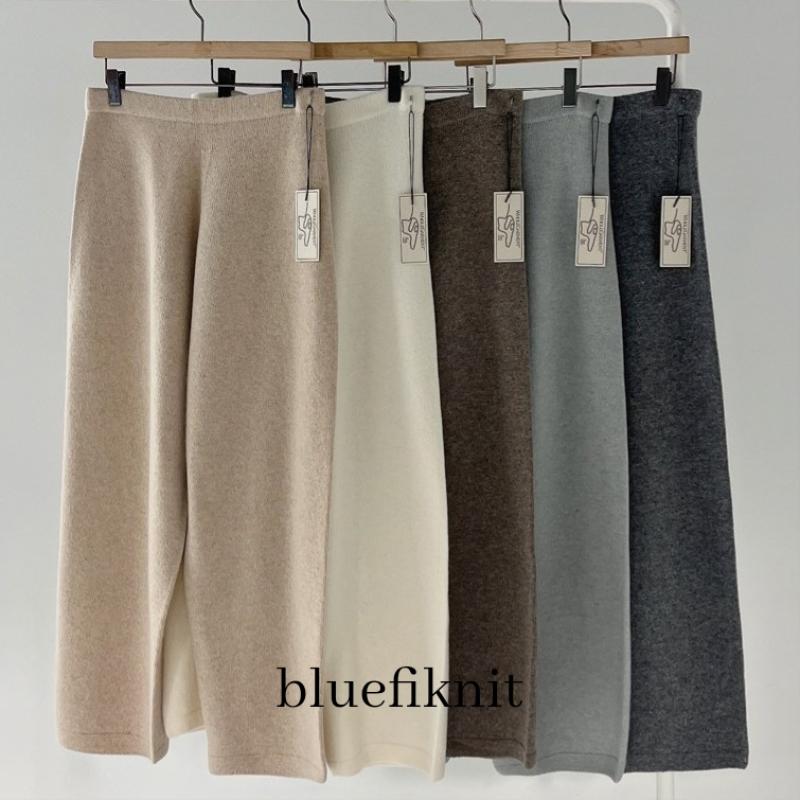 it 봄 니트팬츠 홀가먼트 세컨드 캐시미어 울 니트바지 베이지 아이보리 그레이