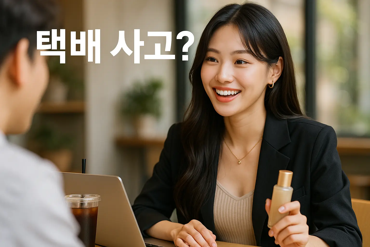 택배 사고 관련 상담하는 이미지