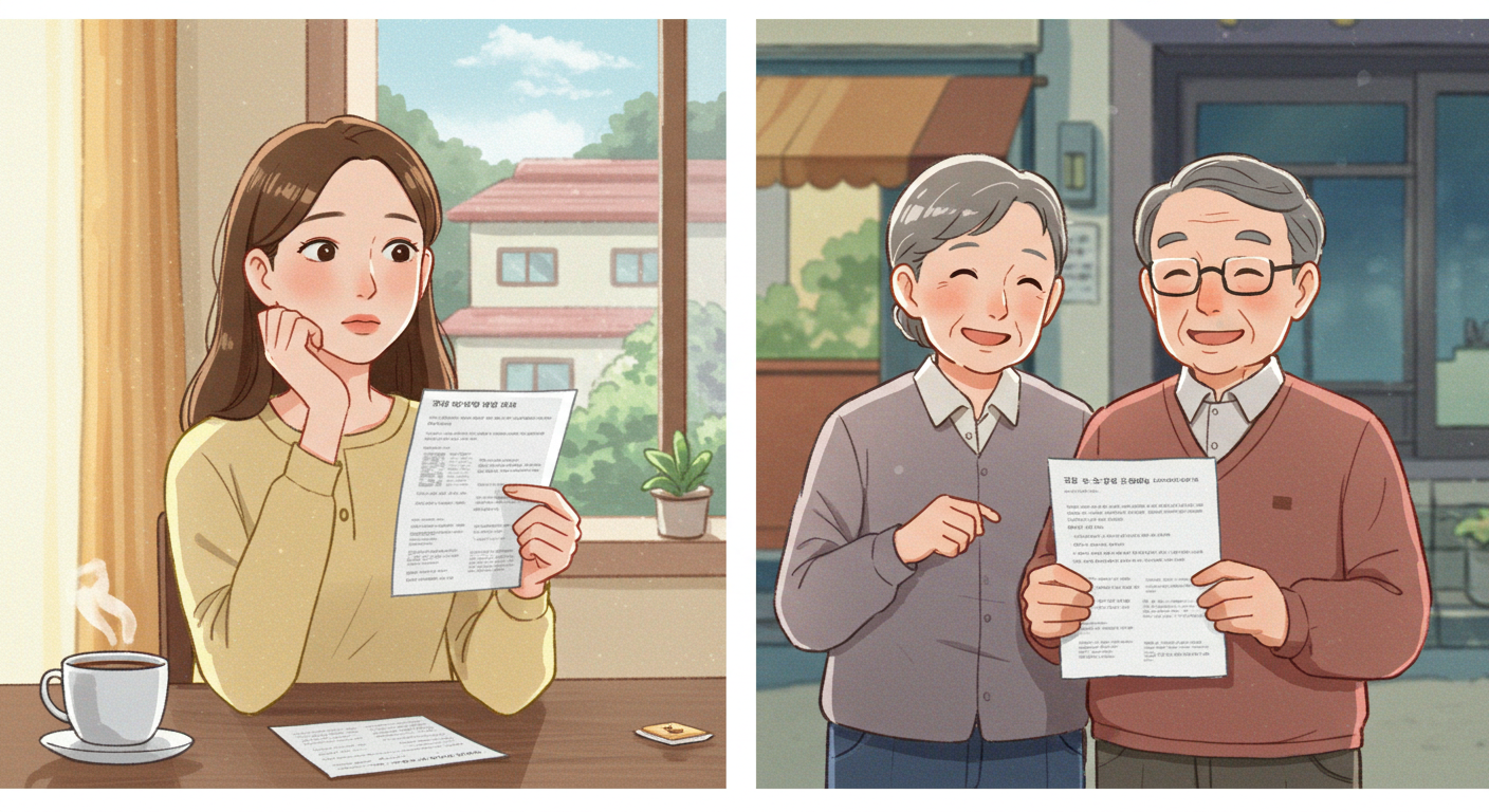 소비쿠폰 대상 여부를 확인하는 사람들