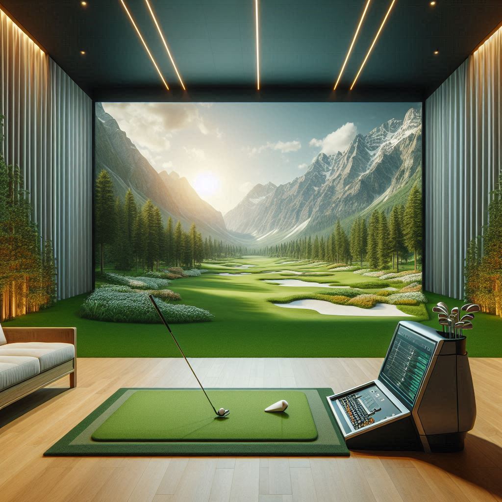 스크린골프장 배경