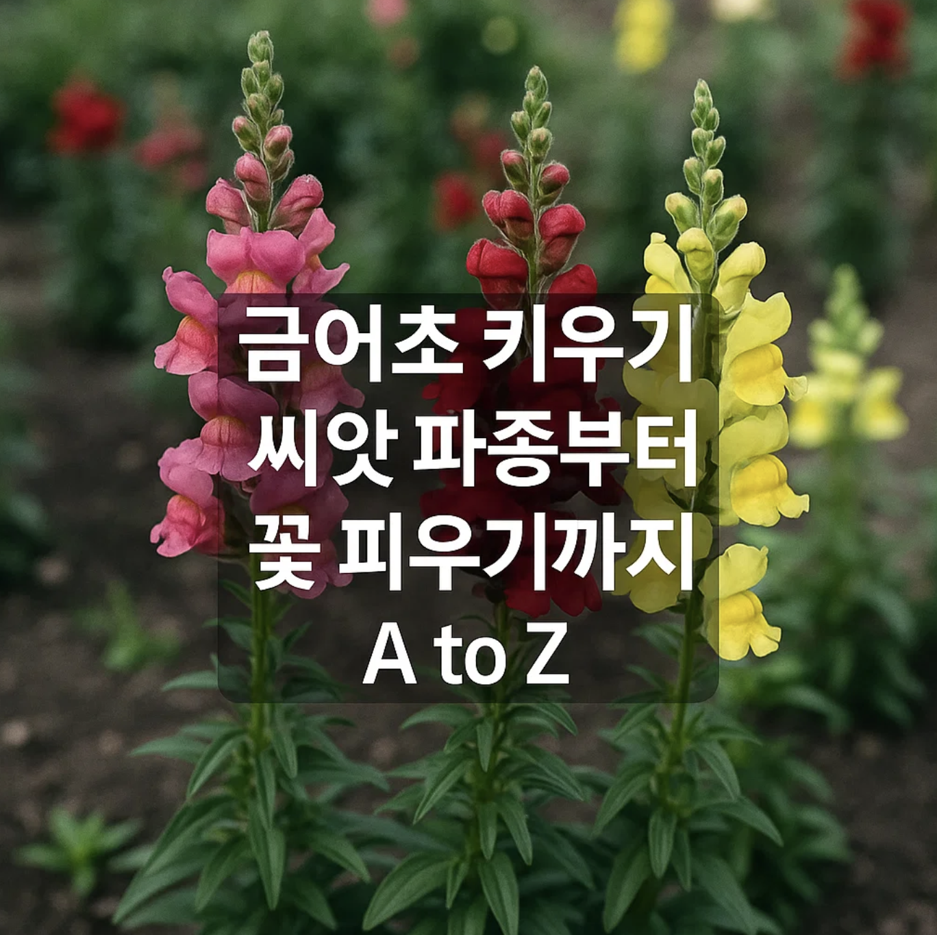 금어초 키우기 씨앗 파종부터 꽃 피우기까지 A to Z