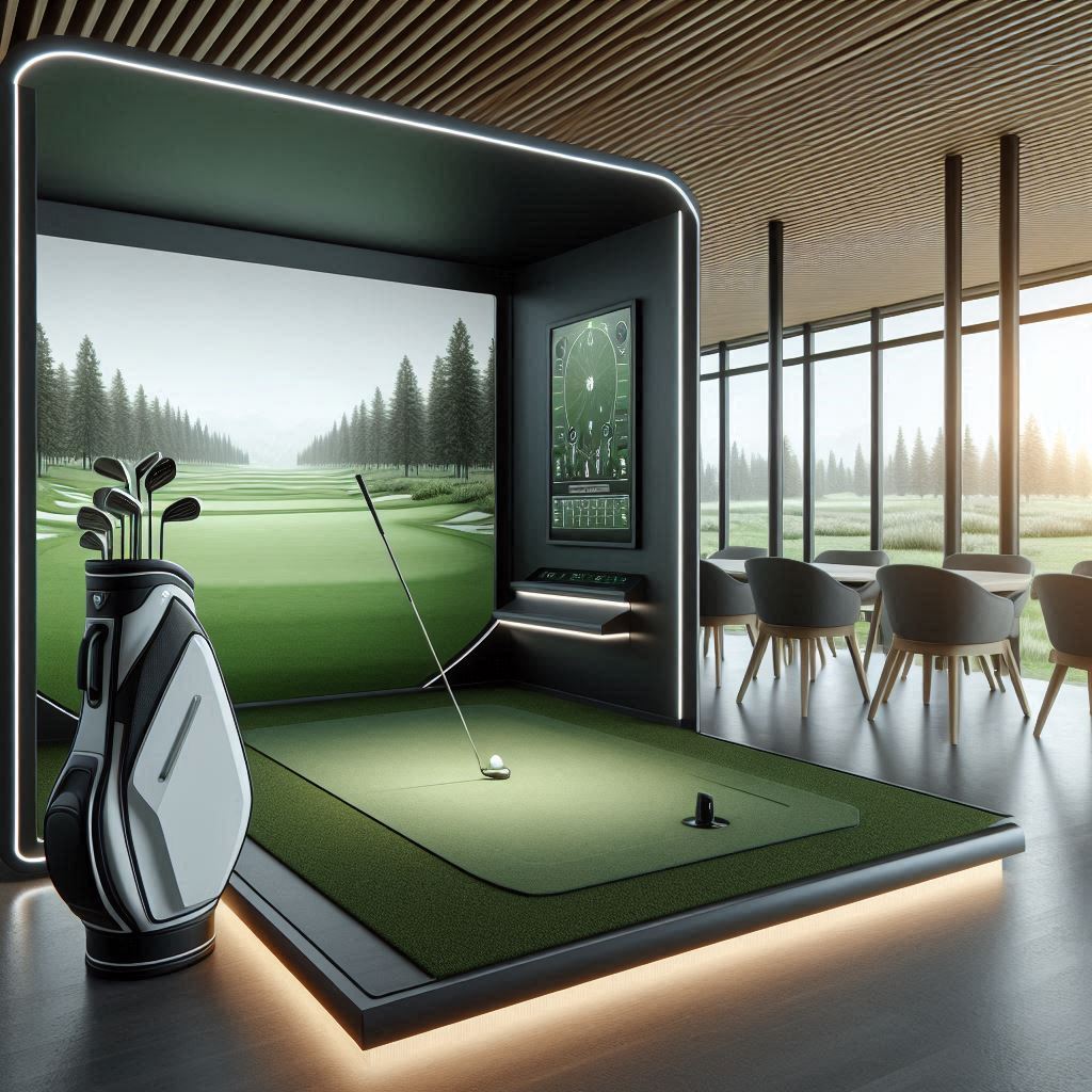 스크린골프장 배경