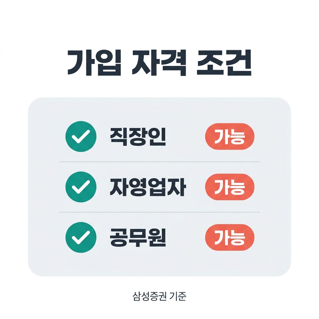 IRP 계좌 개설 가입 자격 조건