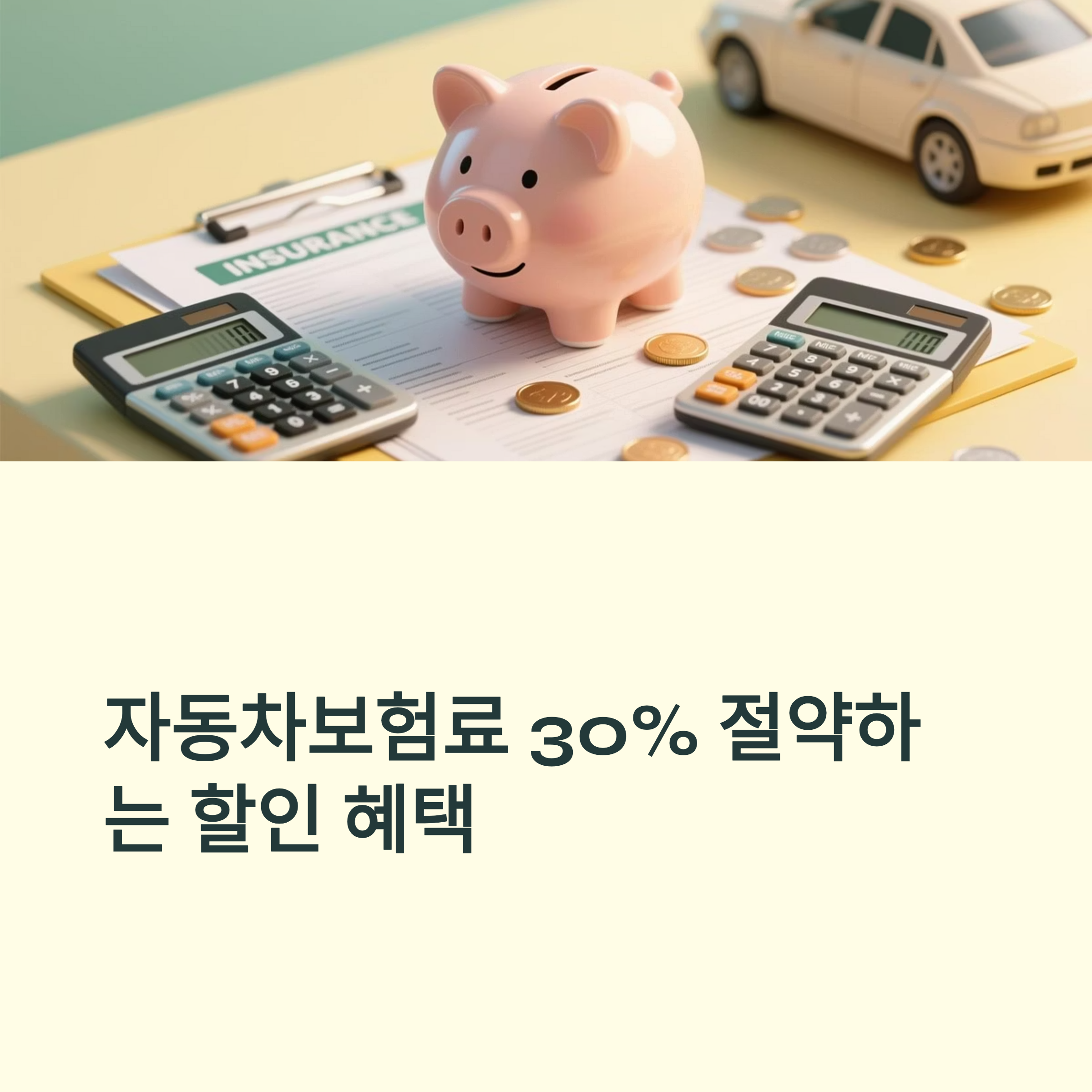 자동차보험료 할인 혜택 대표이미지