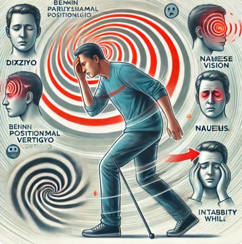 이석증의 부작용을 보여주는 사진