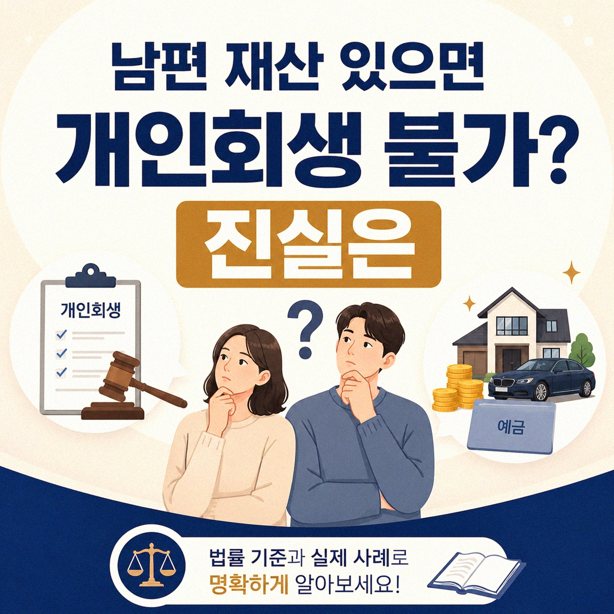 남편 재산 있으면 개인회생 안될까? 현실적인 부분들