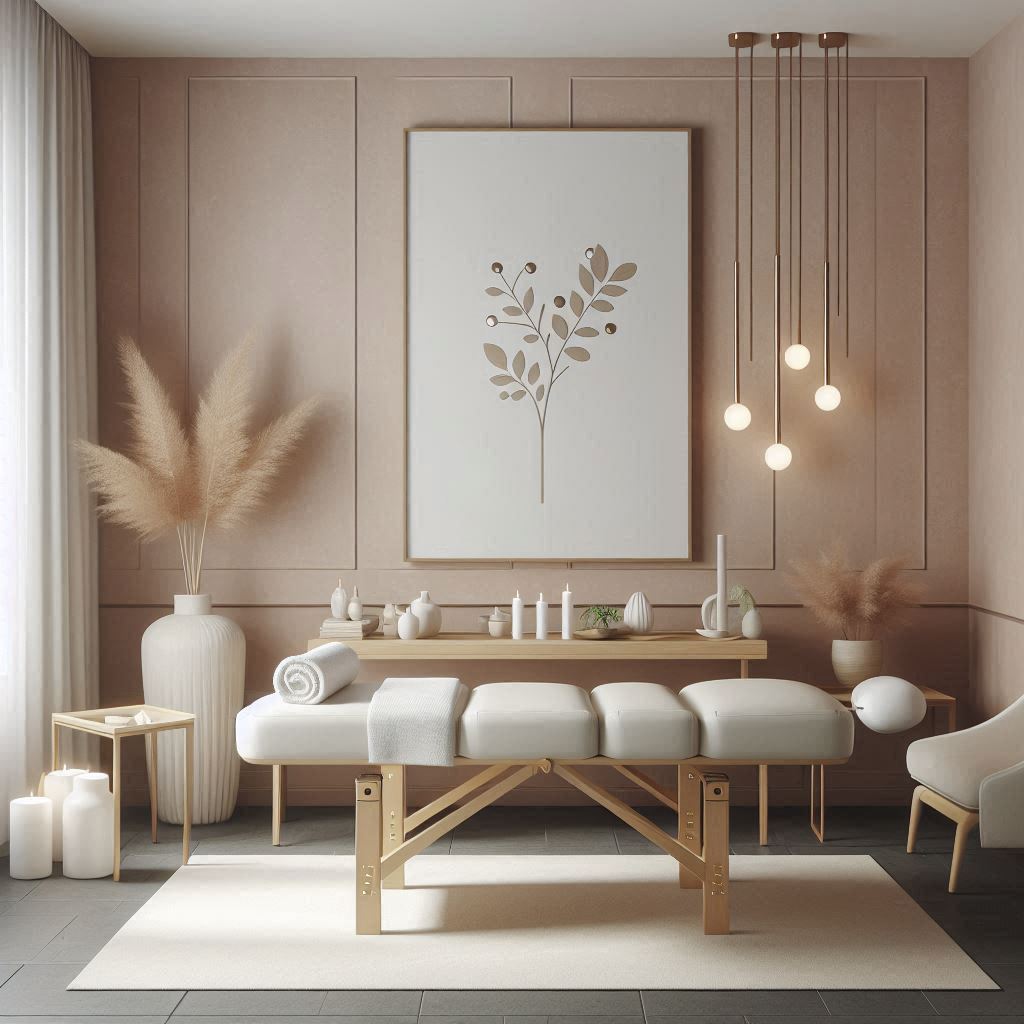 피부,체형관리 샵 배경