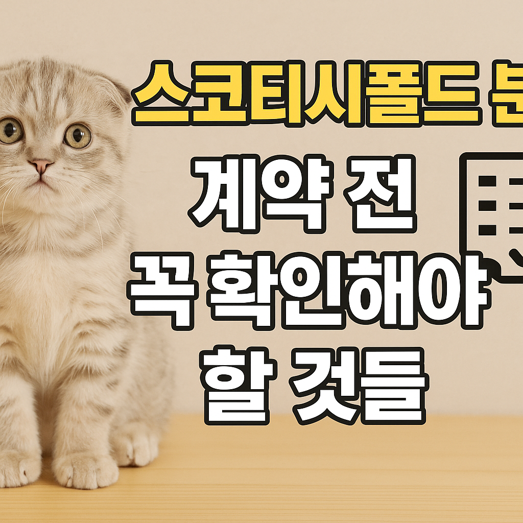 스코티시폴드 분양