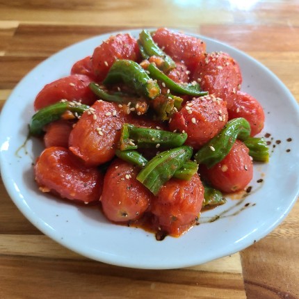 토마토고추볶음-만들기