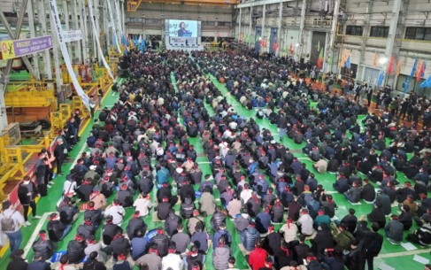 서울교통공사 노조의 조합원 총회 사진