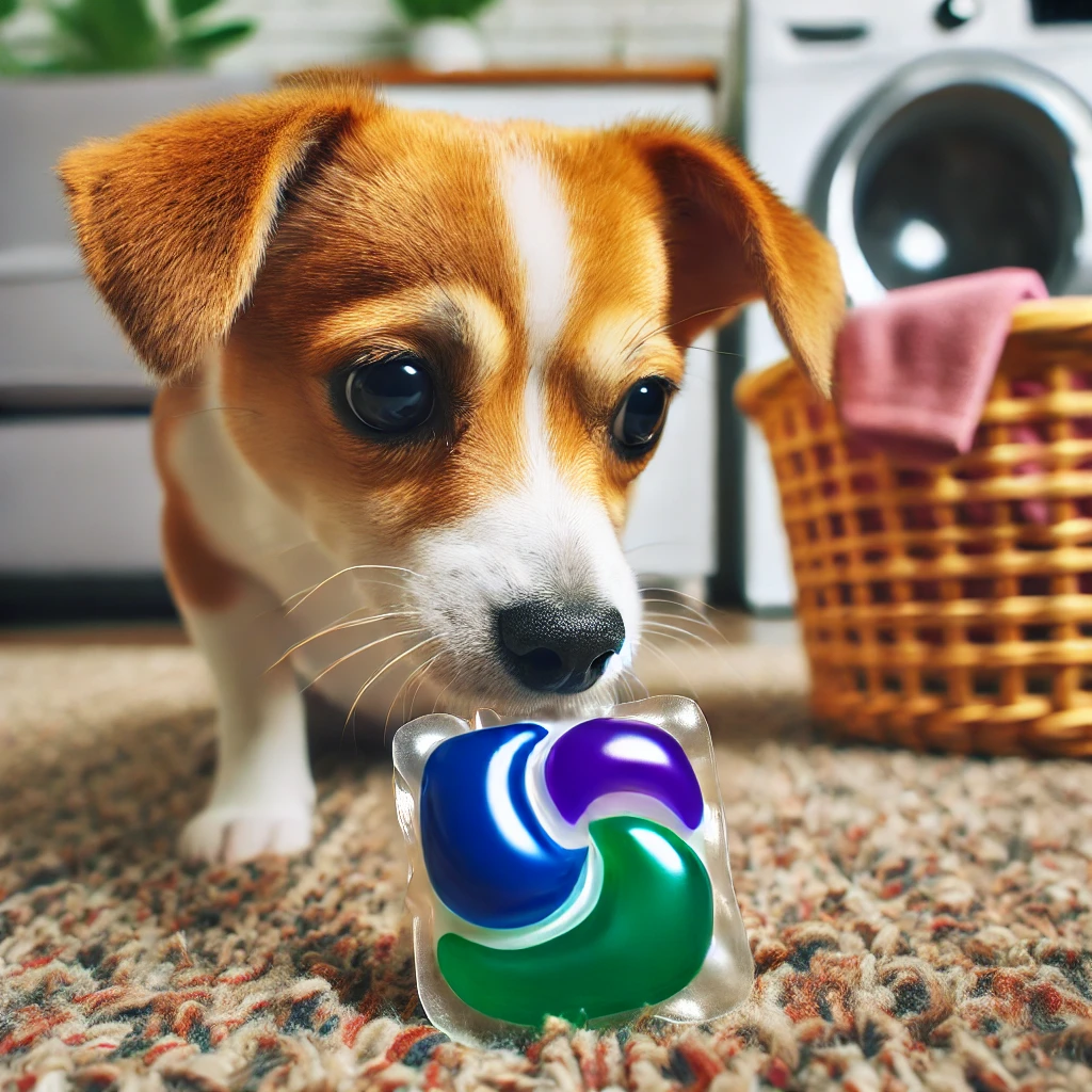 캡슐세탁세제 안전 사용법 – 어린이와 반려동물 보호 관련 이미지