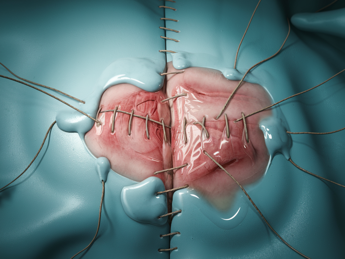 수술 봉합 사진