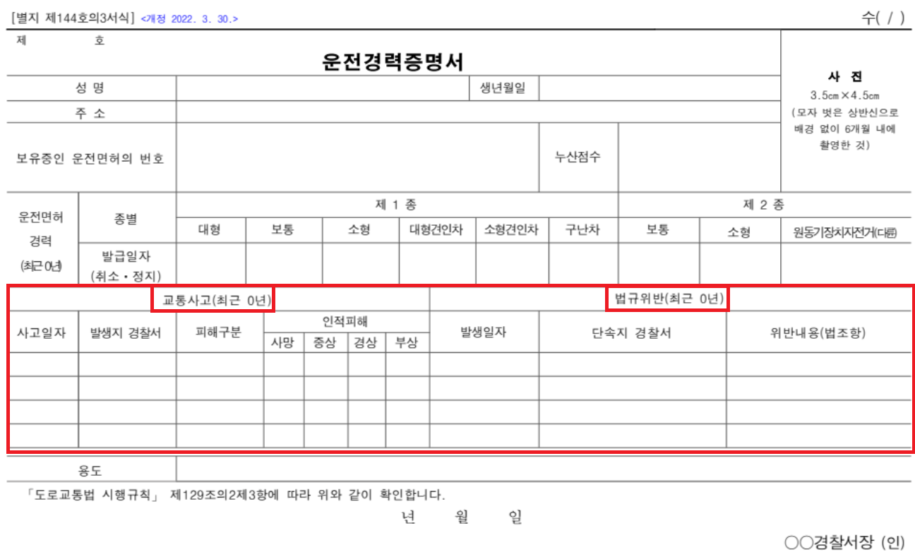 운전경력증명서 발급방법 발급하기