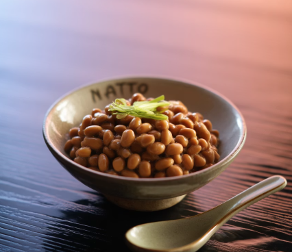 apanese natto fermented soybeans superfood health benefits bowl chopsticks