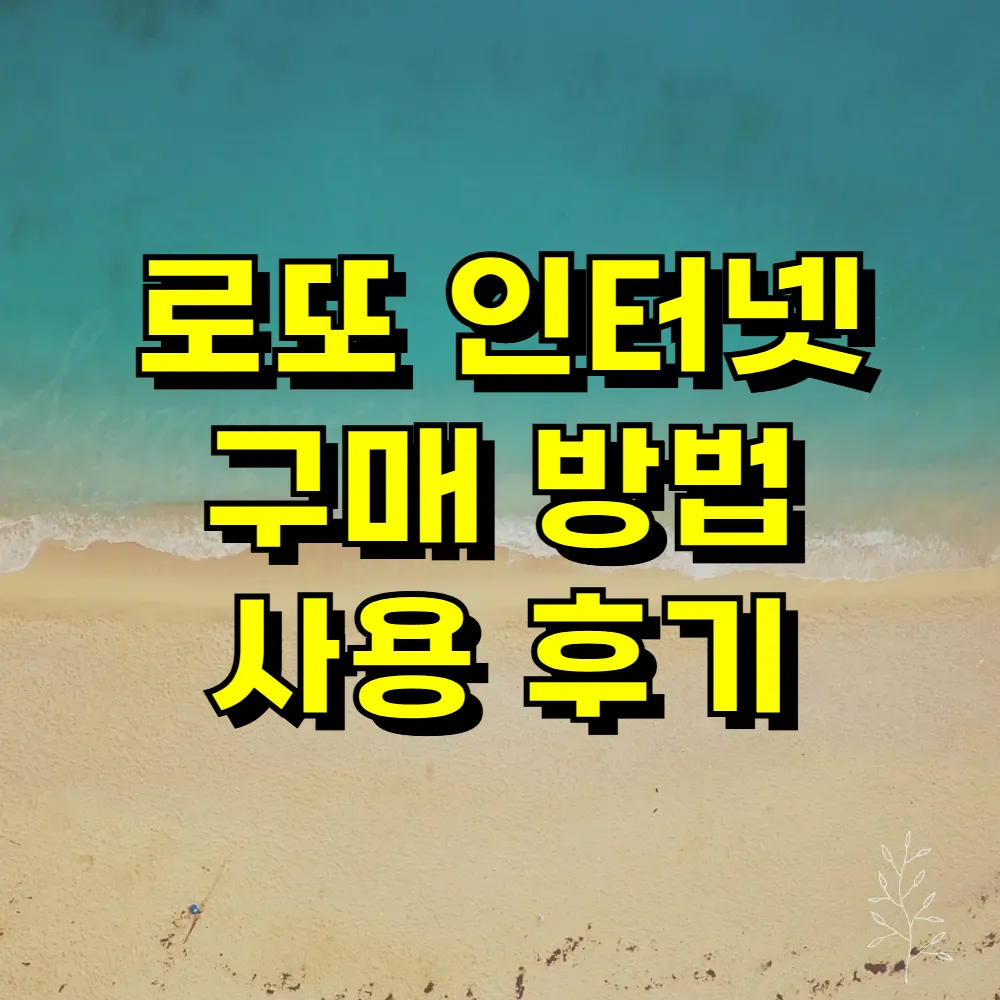 로또 인터넷 구매 방법 사용 후기